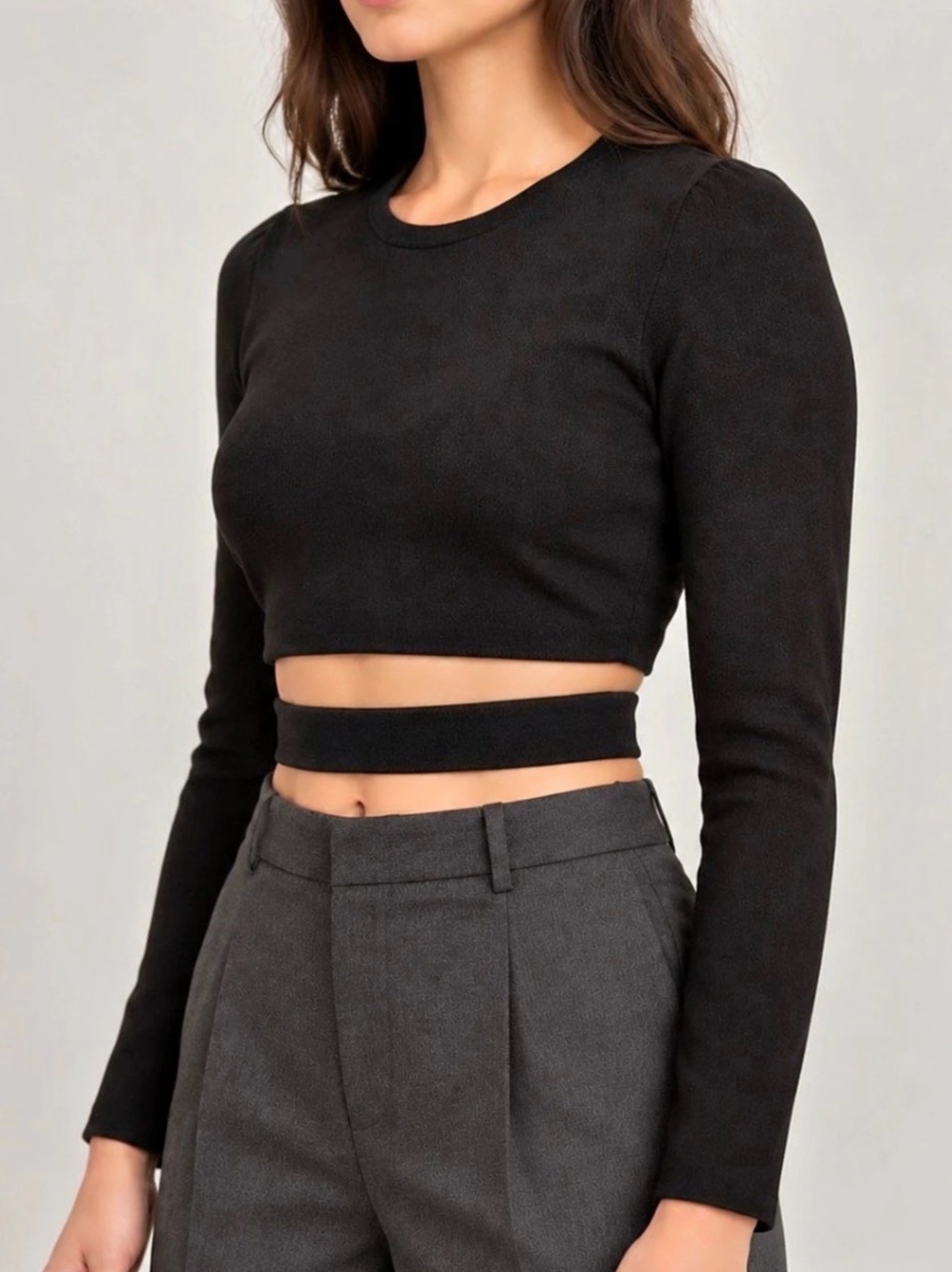 Aritzia TEN by Babaton Retrospect Cutout Sweater | Black M
